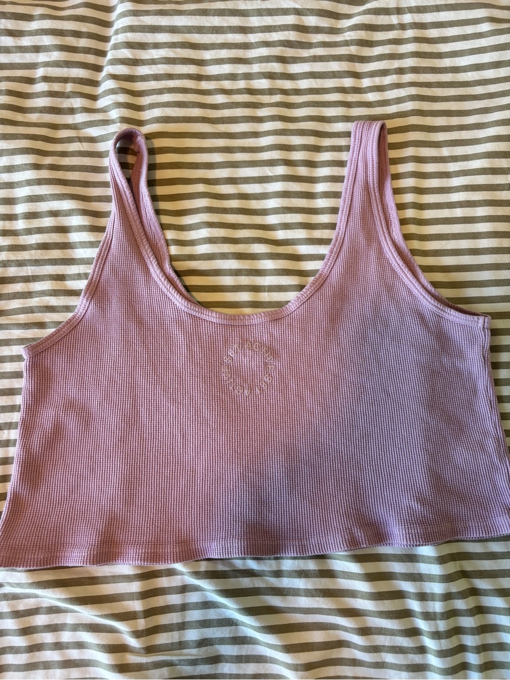 Set Active Waffle Tank Top